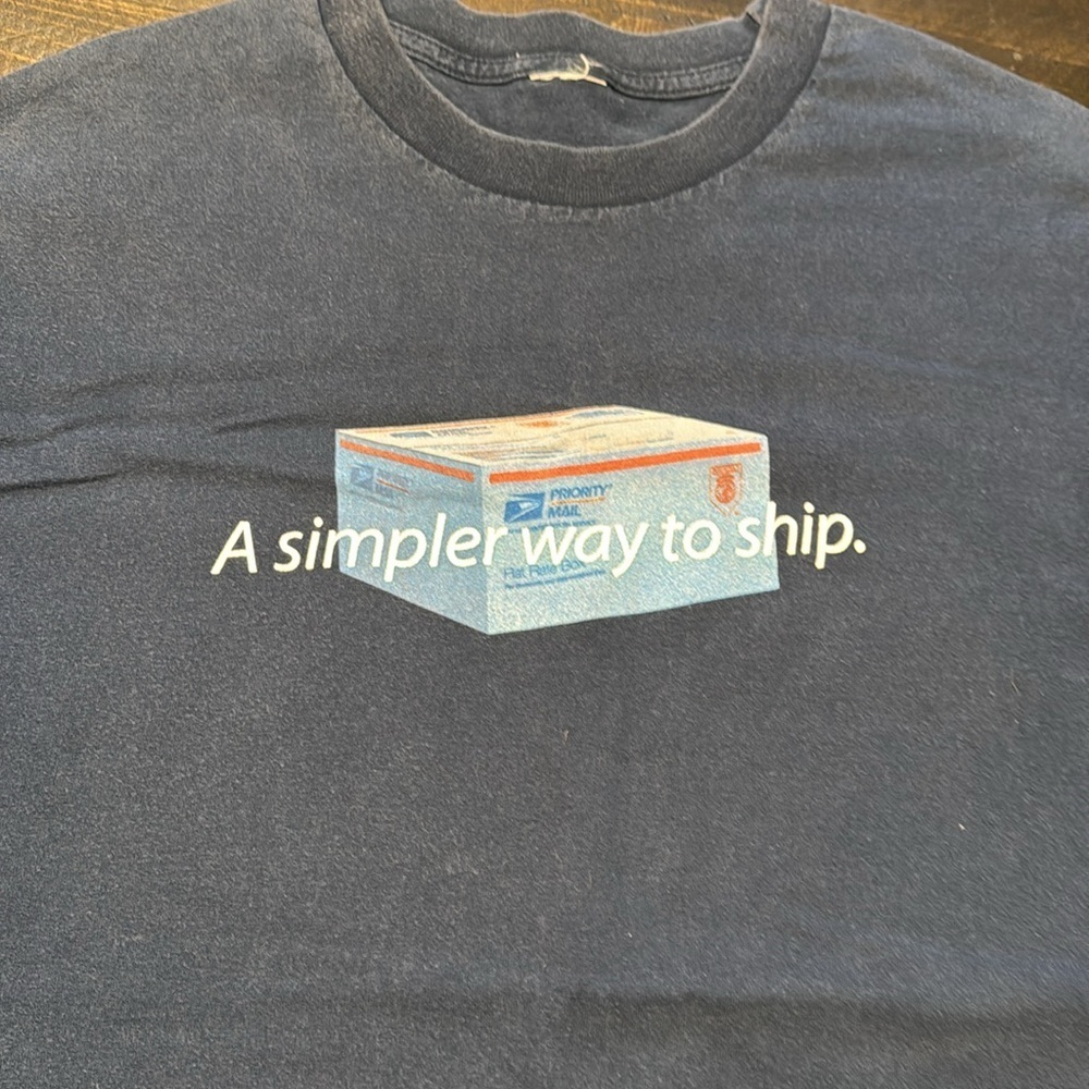 USPS United States Postal Service Short Sleeve Retail Clerk T-Shirt Unisex Navy